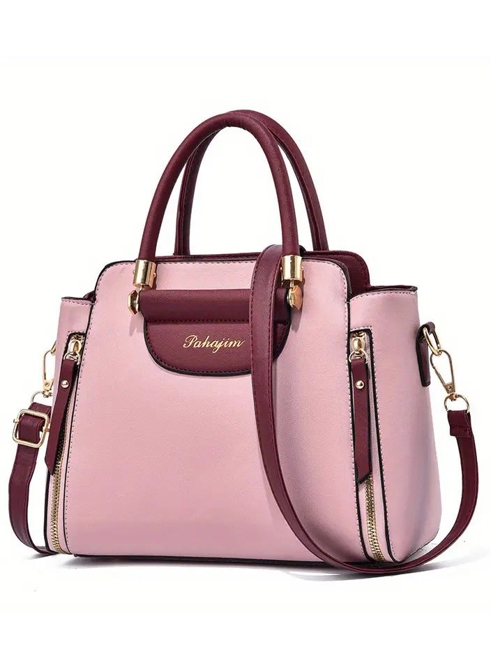 Pahajim Crossbody Bags for Women Large Ladies PU Shoulder Bags Crossbody Top Handle Tote Bucket Bag Hobo Bags Handbags, multi - Image 1
