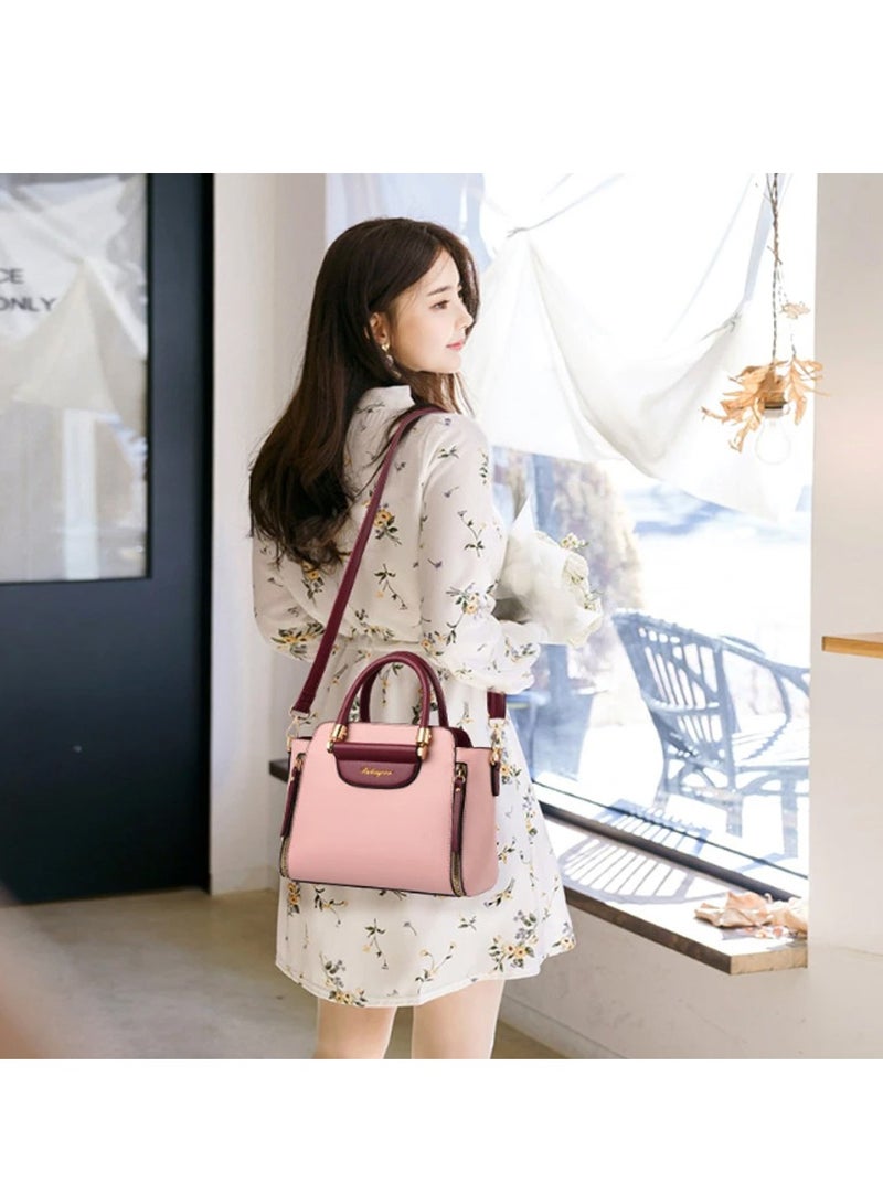 Pahajim Crossbody Bags for Women Large Ladies PU Shoulder Bags Crossbody Top Handle Tote Bucket Bag Hobo Bags Handbags, multi - Image 4