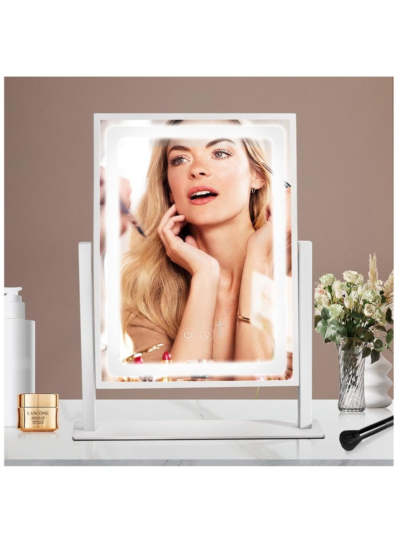 25x30cm Rechargeable Vanity Mirror with Light - Image 1