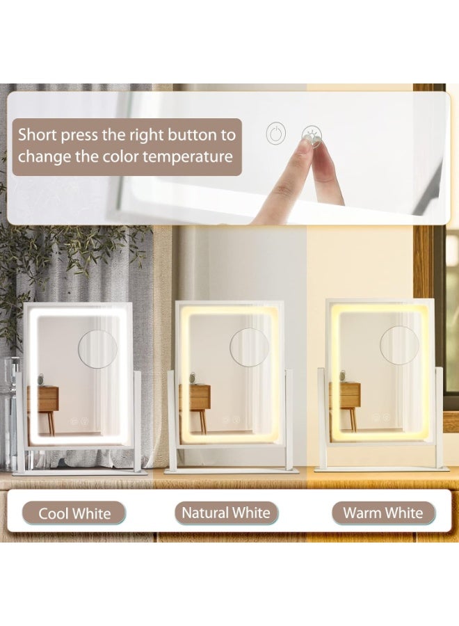 25x30cm Rechargeable Vanity Mirror with Light - Image 5