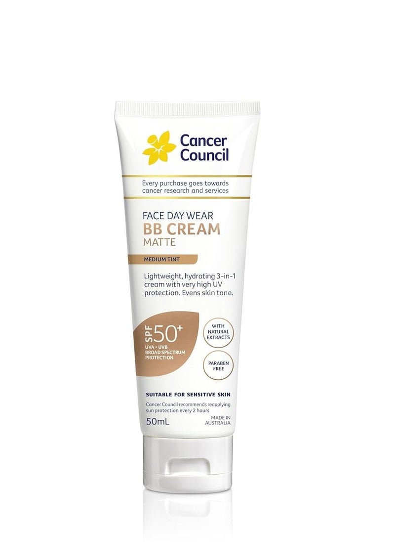 Cancer Council Cancer Council SPF 50+ Face Day Wear BB Cream Matte Medium Tint 50ml  - Image 1