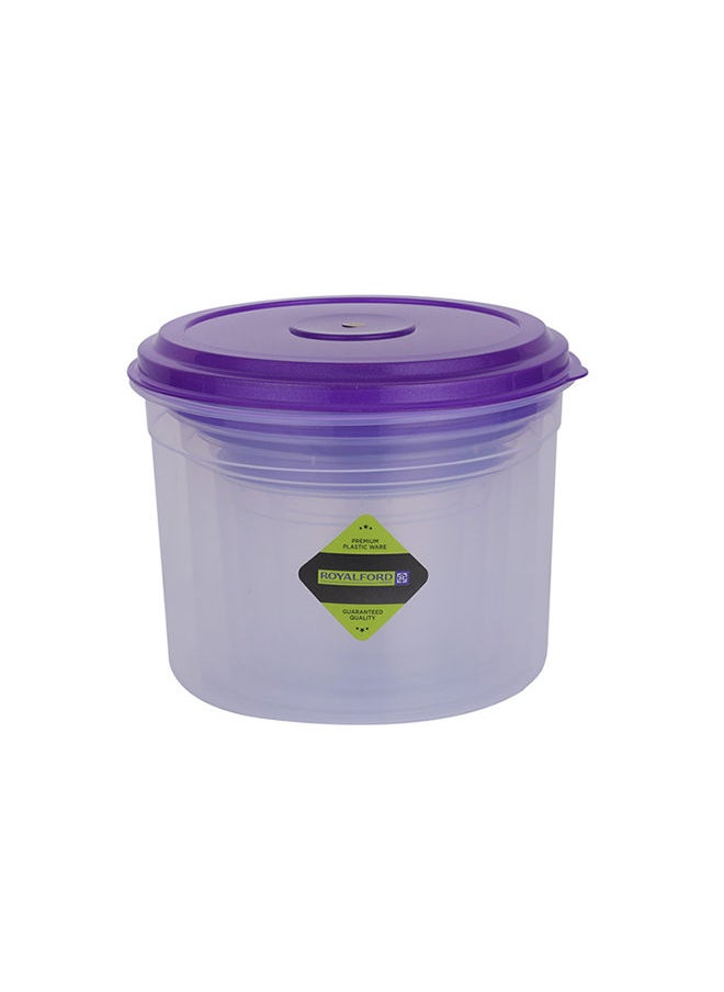 Royalford - 5-Piece Plasticware Jar Large Leak-Proof Airtight Meal Prep Containers Boxes With Snap-On Lids Food Storage Container Set - Image 1
