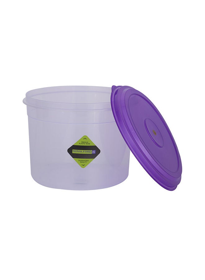 Royalford - 5-Piece Plasticware Jar Large Leak-Proof Airtight Meal Prep Containers Boxes With Snap-On Lids Food Storage Container Set - Image 1