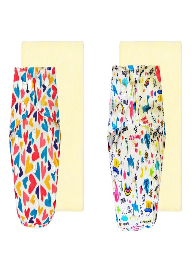 حفاضات دمبلدو إيليت القماشية مع ماصة سحرية (عبوة من قطعتين) | ناعمة ولطيفة | مانعة للتسرب | سهلة التنظيف | موثوق بها من قبل الأمهات | من 3 أشهر إلى 3 سنوات | للجنسين - Image 1