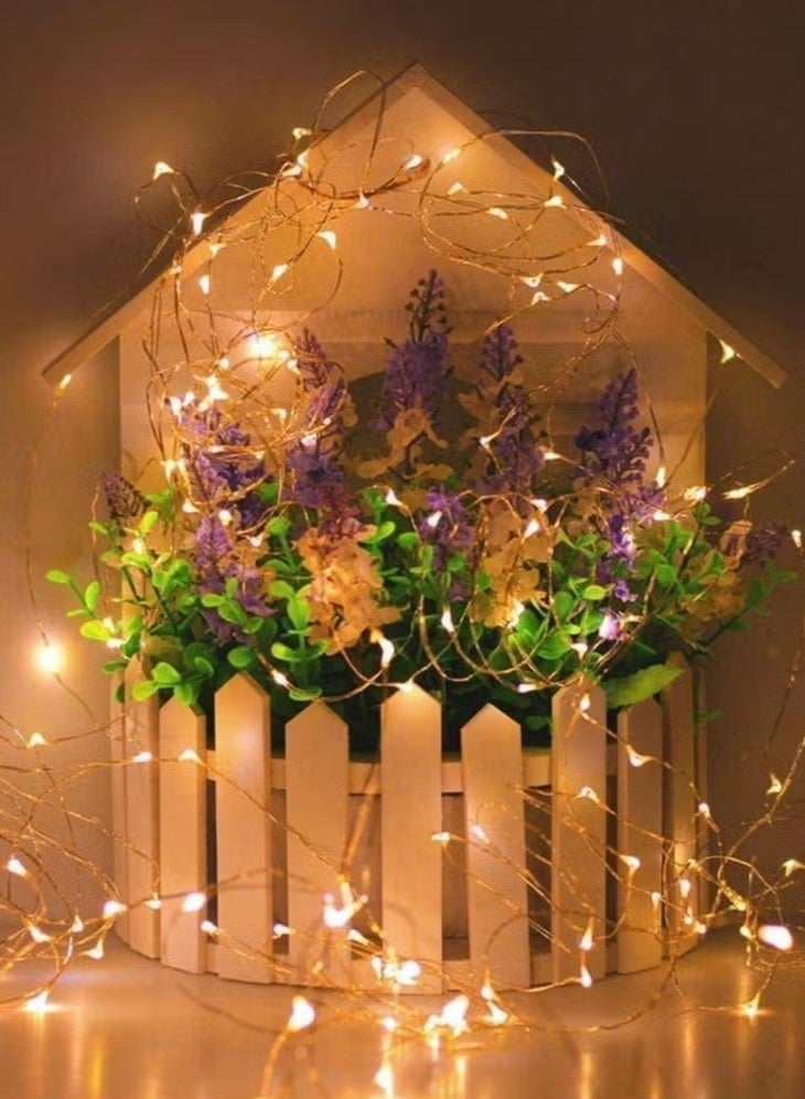 2 Pack x 100 LED Waterproof Battery Operated Fairy Twinkle String Light - Image 5