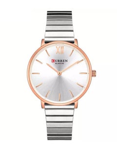 9040 Brand Luxury Waterproof Women's Watch with Quartz Ladies Wrist Watch Silver