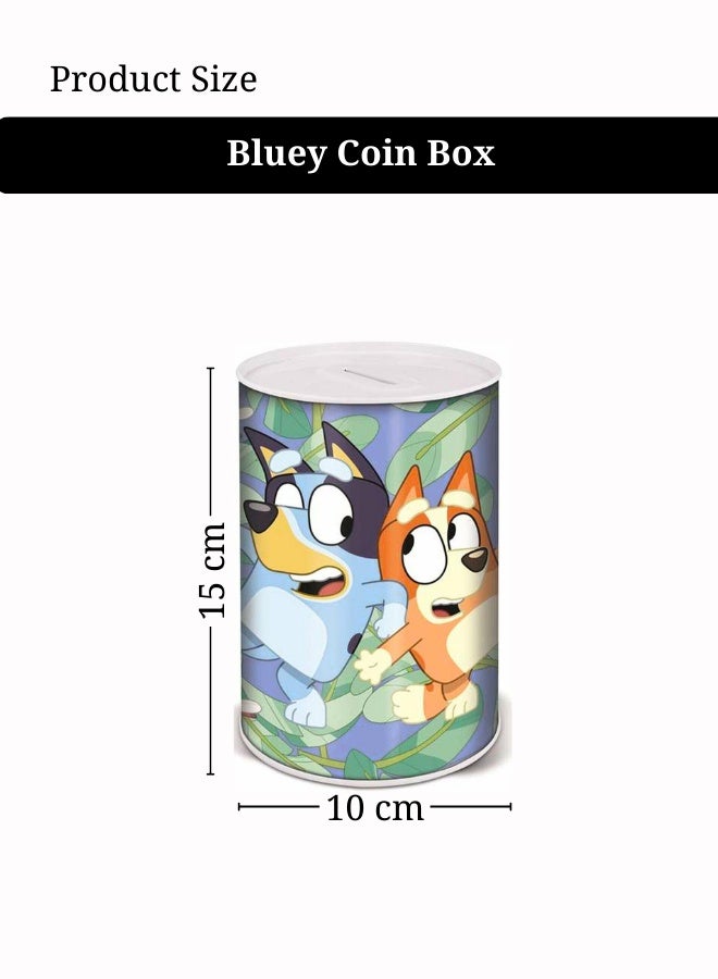 ستور حصالة نقود معدنية زرقاء من ستور - Image 4