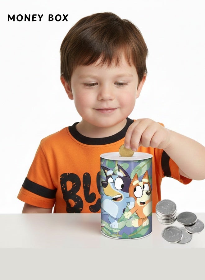 ستور حصالة نقود معدنية زرقاء من ستور - Image 2