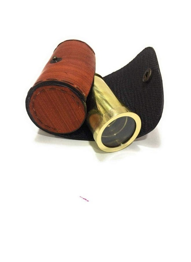 NAUTICALMART Solid Brass Handheld Telescope 6" Nautical Pirate Spy Glass With Free Case  - Image 5