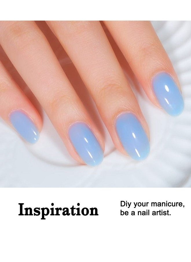 COSMOO - Translucent Jelly Gel Polish Transparent Crystal Sheer Nail Polish With Clear Ice Effect - Image 1