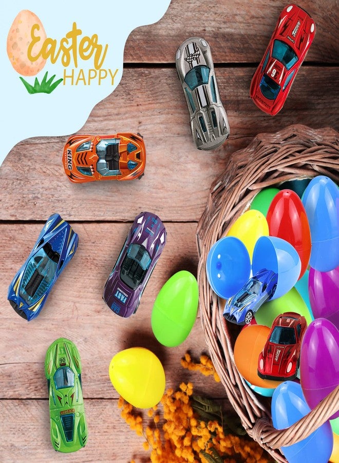 OCHIDO 12Pack Easter Eggs Filled with Die-Cast Cars, Prefilled Easter Eggs with Toys Inside for Kids Easter Basket Essentials, Easter Egg Hunting Games Party Favor Supplies - Image 4