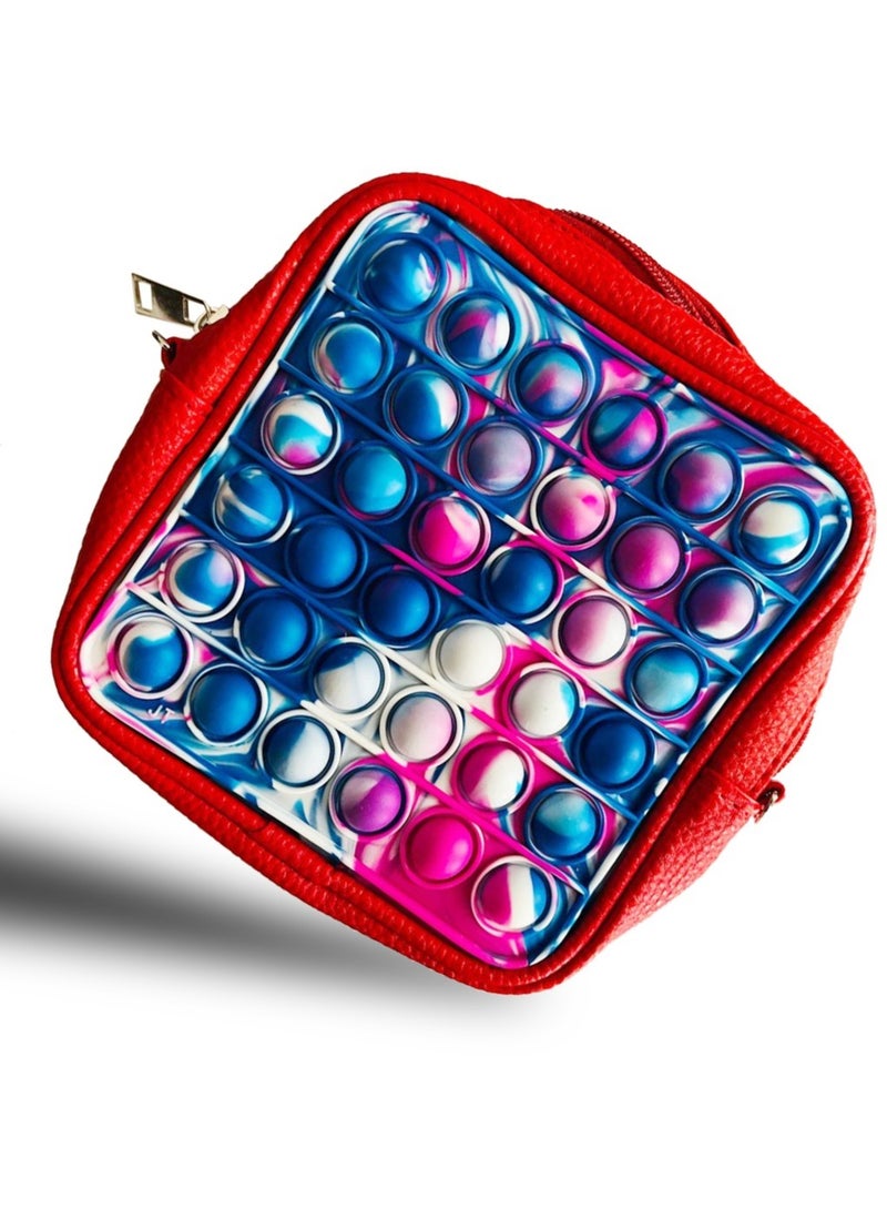 Prime by javaudan Pop It Wallet Cute Kawaii Fidget Sensory Educational Relieve Anti Stress Adult Kid Holiday Silicone Toy Gift Crossbody Toy Bag For Kids - Image 1