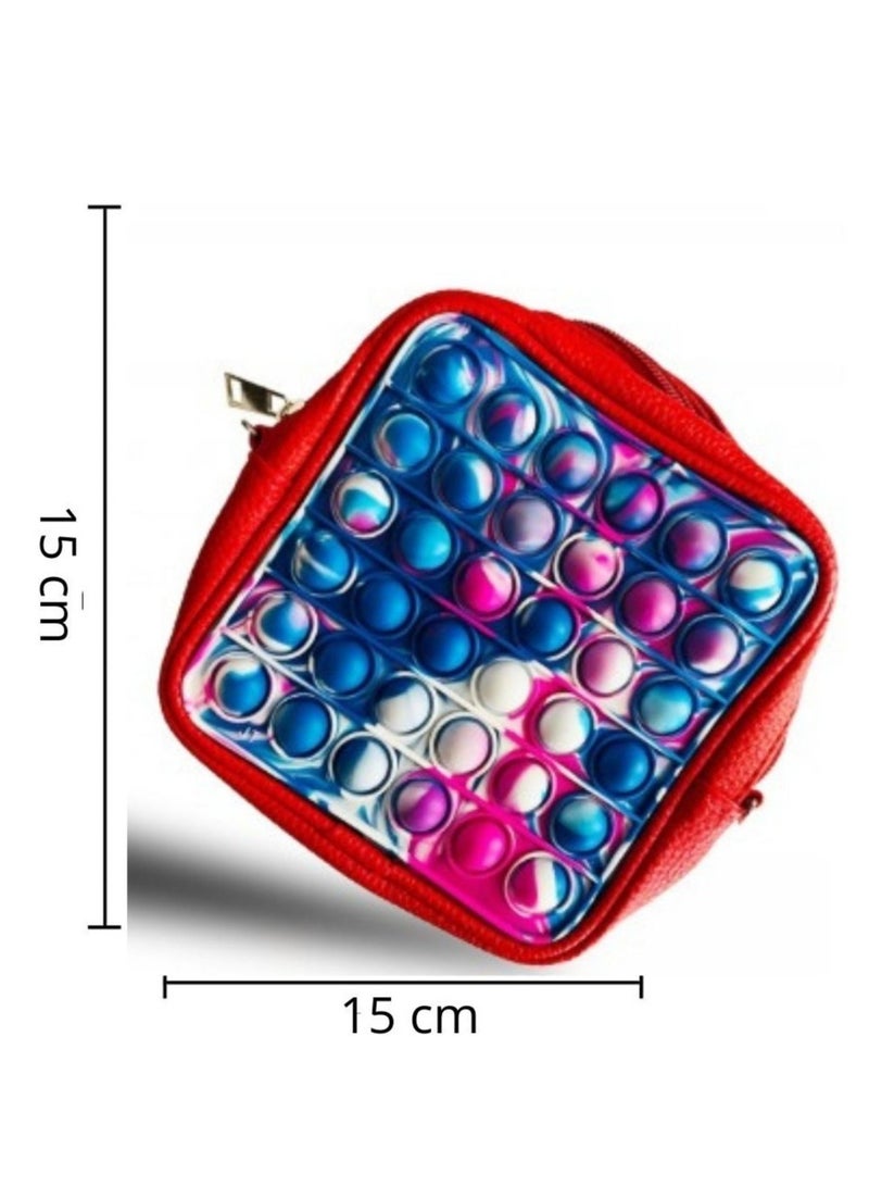 Prime by javaudan Pop It Wallet Cute Kawaii Fidget Sensory Educational Relieve Anti Stress Adult Kid Holiday Silicone Toy Gift Crossbody Toy Bag For Kids - Image 2