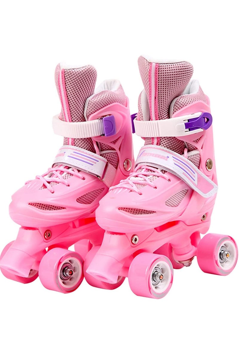 Generic Adjustable 4-Wheel Roller Skates for Kids Double Row, Indoor/Outdoor Boys & Girls, 4 Sizes & 3 Colors can choose  - Image 3