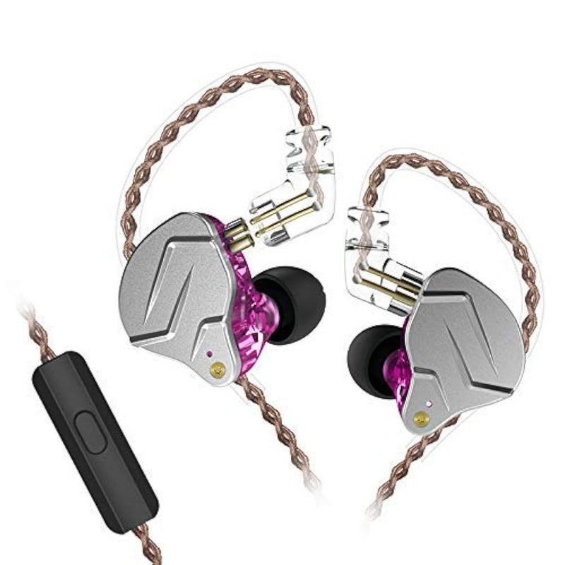 KZ ZSN Pro Dual Drivers 1BA 1DD in Ear Earphones HiFi Power Bass Earbuds Headphones High Clarity Sound Wired Earphones with Detachable Cable for Audiophile Musician
