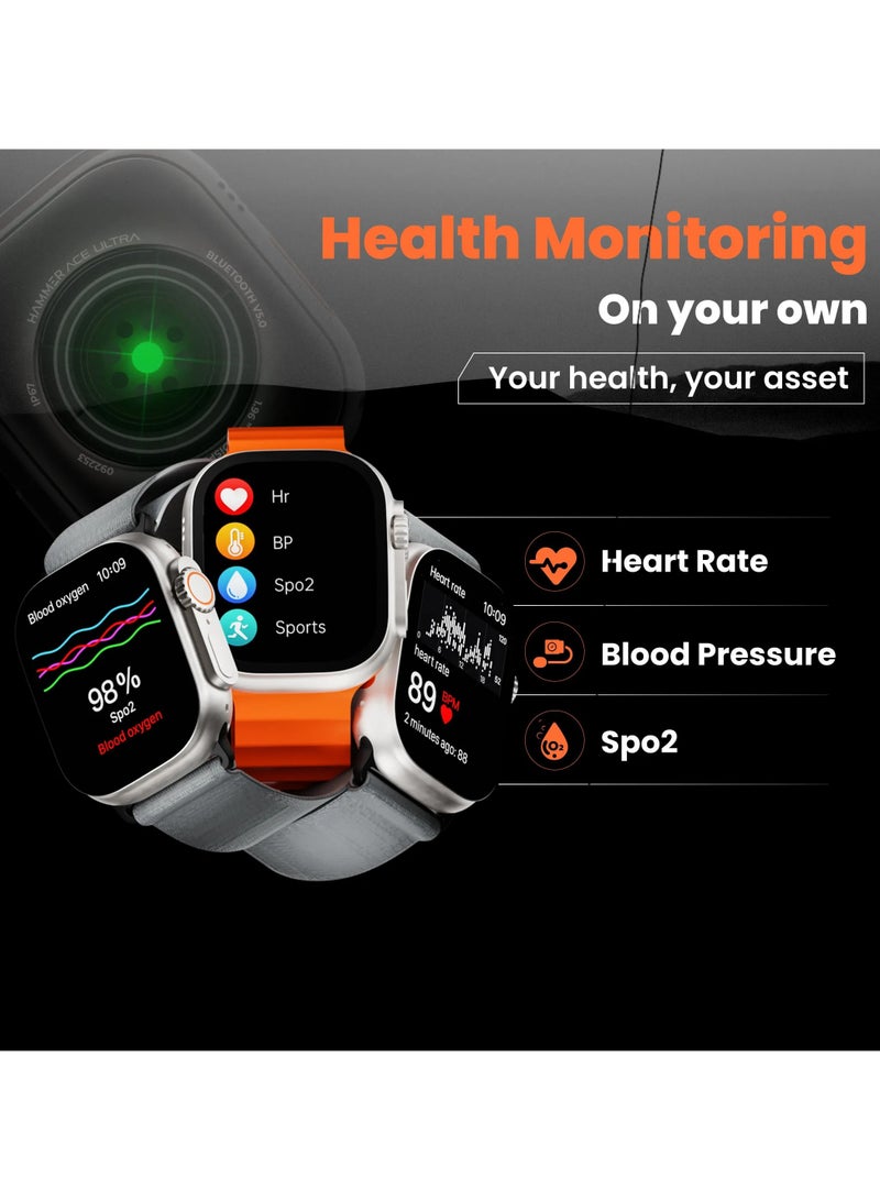 X8 ULTRA Smart Watch Bluetooth Wireless Charging (White) - Image 2