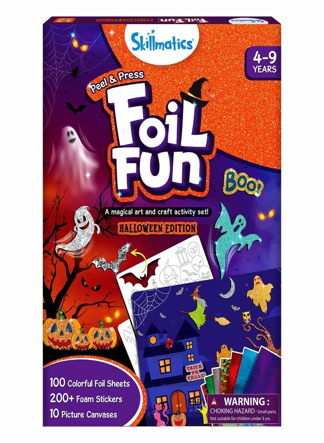 Skillmatics Foil Fun - Halloween, No Mess Art for Kids, Craft Kits, DIY Creative Party Activity, Trick or Treat, Gifts for Girls & Boys Ages 4, 5, 6, 7, 8, 9 - Image 1