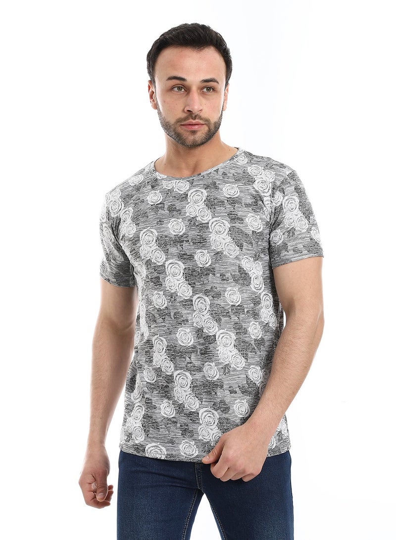 Caesar Mens T- Shirt With Half Sleeves And Round Neck - Image 1