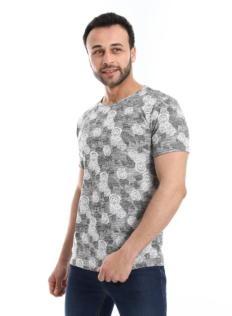 Caesar Mens T- Shirt With Half Sleeves And Round Neck - Image 2