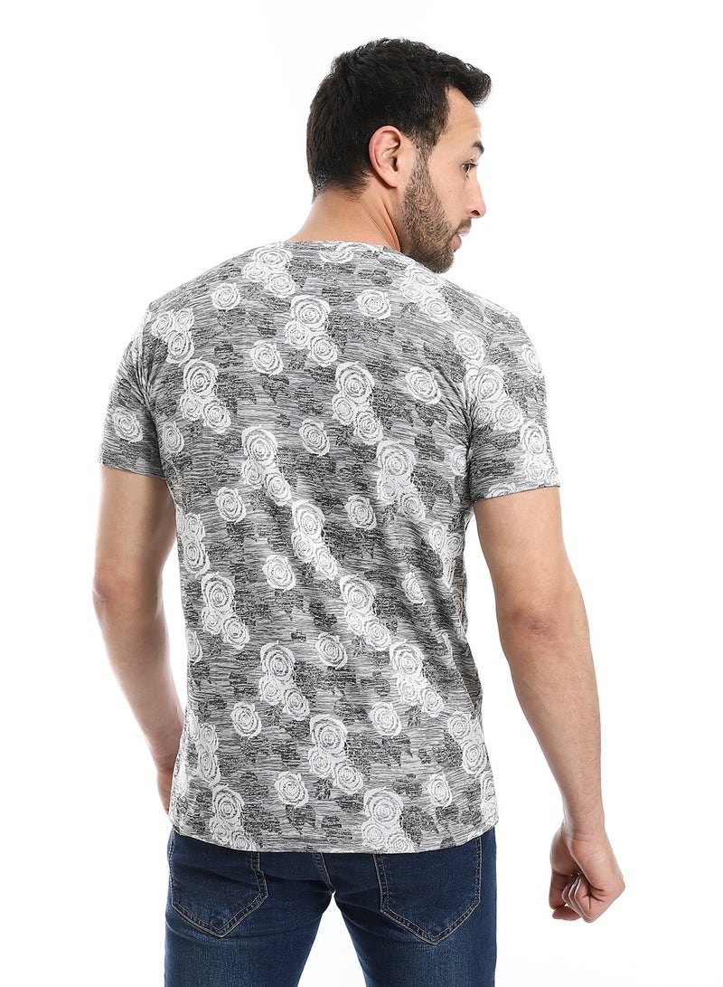 Caesar Mens T- Shirt With Half Sleeves And Round Neck - Image 4