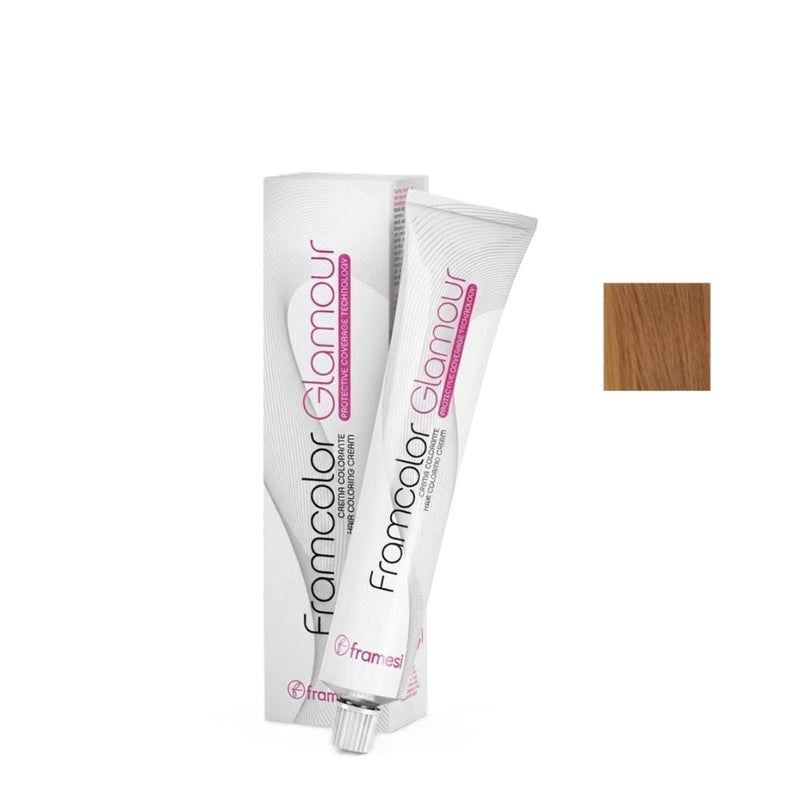 Framesi Morphosis Framesi FramColor Glamour 9.46 Very Light Amber Blonde 100ml – Professional Warm Amber Hair Color - Image 1