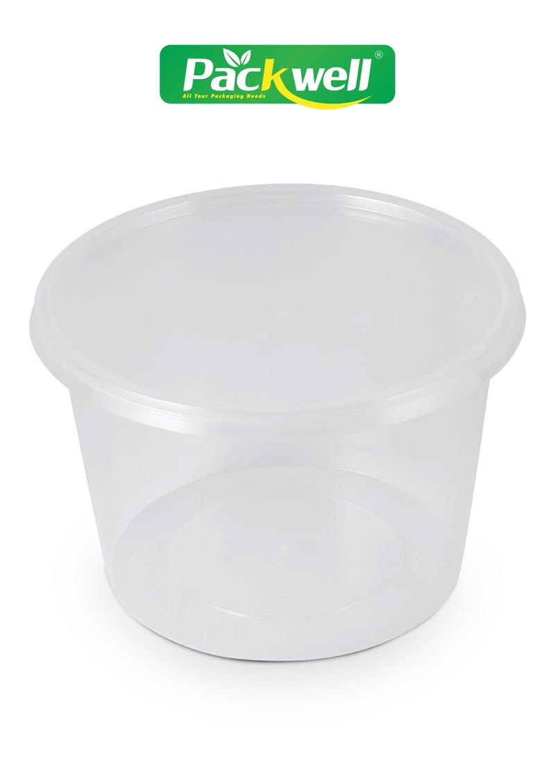 packwell Micro Wave Round Bowl 500 Ml With Lid 5 Pc - Image 4