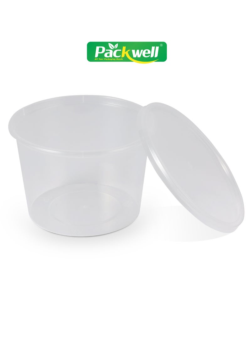 packwell Micro Wave Round Bowl 500 Ml With Lid 5 Pc - Image 3