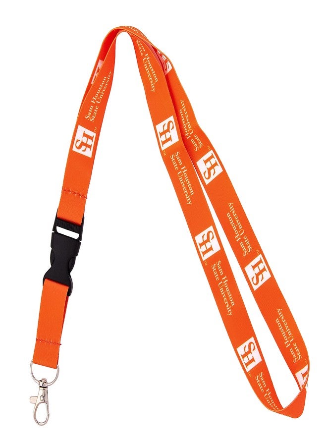 Desert Cactus Sam Houston State University Lanyard SHSU Bearkats Car Keys ID Badge Holder Keychain Detachable Breakaway Snap Buckle (Orange) - Image 1