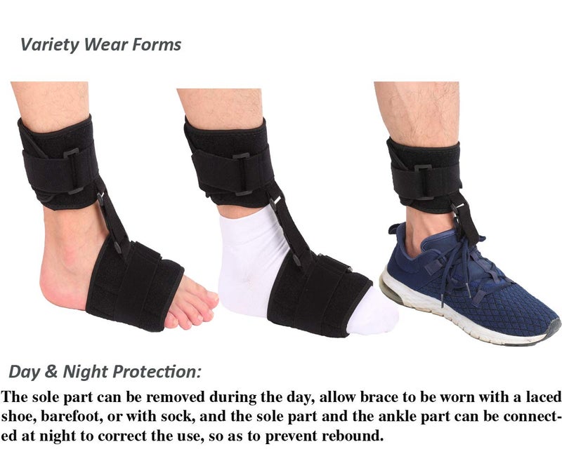 Furlove Soft AFO Drop Foot Brace for Unisex Adult Improve Walking Gait, Foot Orthosis Ankle Brace Support, Pain Relieve for Achilles Tendon, Comfort fit for Right, Left - Image 3