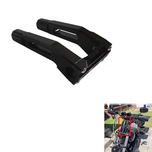 M Maintenanse 10" Height 1 inch & 1.25 inch Size Adjustable Handlebar Riser Clamp Pullback Fit For Harley Dyna Fat Bob Street Bob Low Rider Touring Electra Glide Fat boy - Image 2