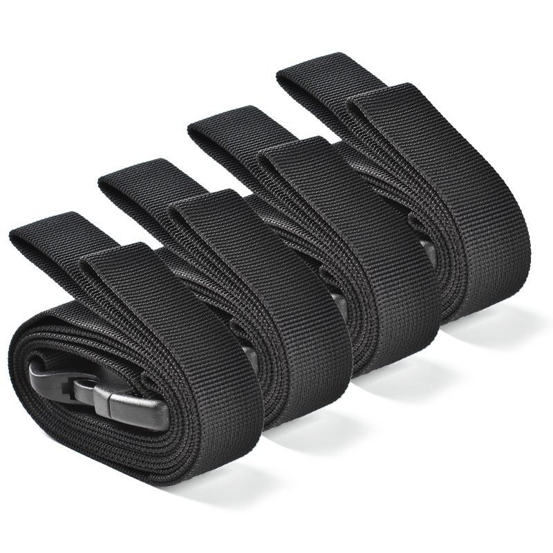 Packing Straps 53" Long X 1" Wide Adjustable - Quick-Release Secure Buckle Closure Utility Straps for Luggage Packing Camping Gear - Image 1