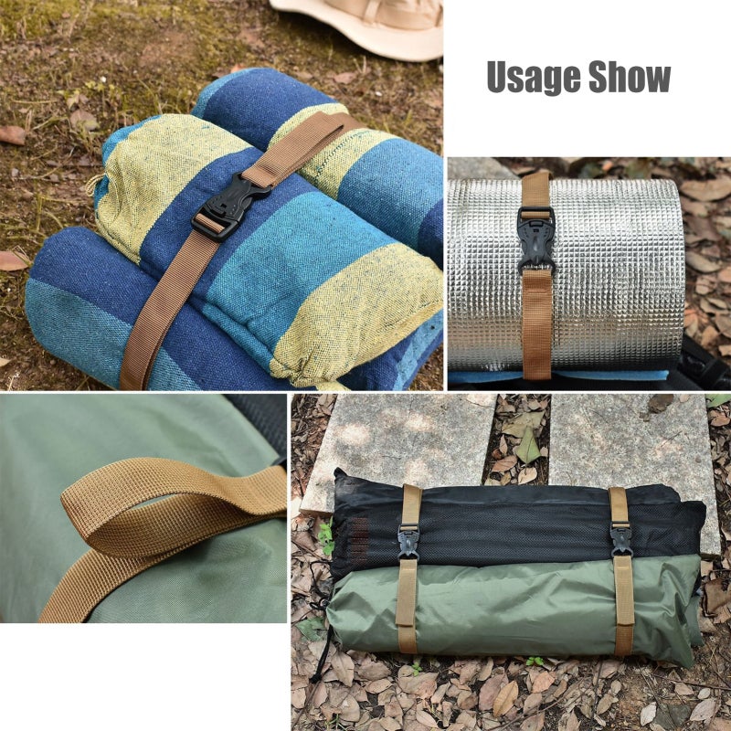 Packing Straps 53" Long X 1" Wide Adjustable - Quick-Release Secure Buckle Closure Utility Straps for Luggage Packing Camping Gear - Image 5