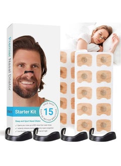 Breathing Magnetic Nasal Strip Starter Kit, Nose Strips For Breathing, Reduce Snoring, Improve Sleep Quality after Sports, Exercise,Nasal Pads Comfortable Anti-Snoring Equipment (30 Count, Black)