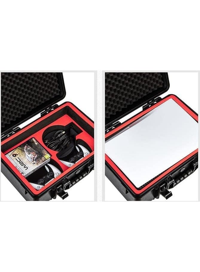 Twisted Minds PS5 Carrying Case - Hard Shell Travel Case Compatible with PlayStation 5 Console, Controllers, Games and Accessories – Waterproof & Protective - Customizable Foam Interior - Image 3