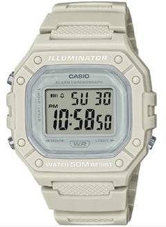 Casio Women Watch Digital Square Face Blue Dial Resin Band W-218HC-8AVDF.