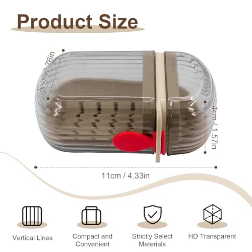 Holyenten Travel Soap Case Portable Set of 2 - Leakresistant and Waterproof Small Soap Containers with Lid for Bathroom, Shower, Gym, or Travel - Efficient Drainage Design Keeps Soap Dry and Secure - Image 2