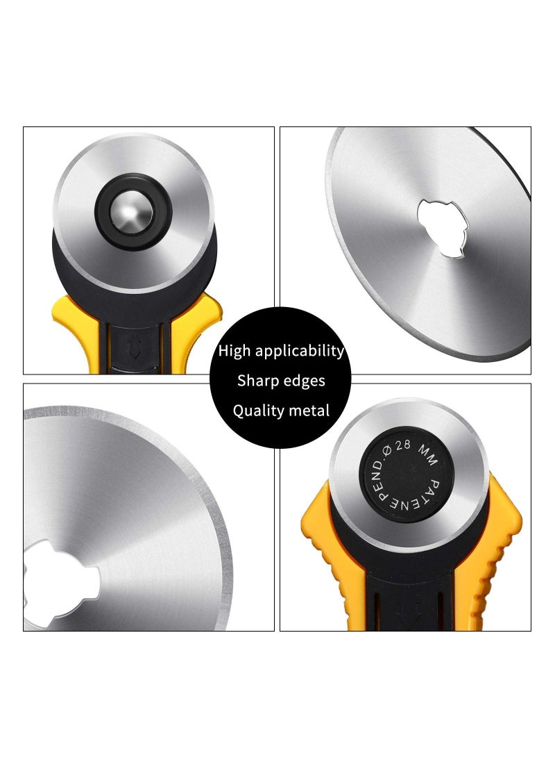 NIBEMINENT 36PCS 45mm Rotary Cutter Blades, Sewing Replacement Blades Fabric Cutting Accessories Precision Quilting Supplies for Fiskars Olfa Martelli Truecut - Image 3