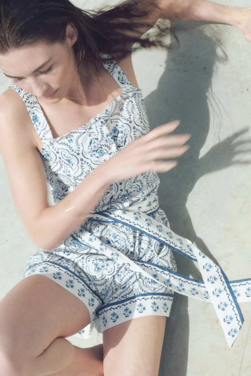 H&M Cotton poplin playsuit