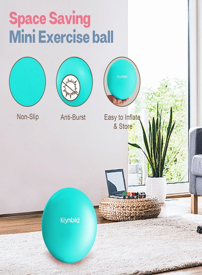 كرة تمارين صغيرة من kisnbld، كرة بيلاتس صغيرة 9 بوصة، كرة يوغا صغيرة مقاومة للانفجار والانزلاق لتحقيق الثبات واللياقة البدنية والعلاج الطبيعي وتمارين التمدد وتقوية عضلات الجذع في المنزل والصالة الرياضية والمكتب - Image 5