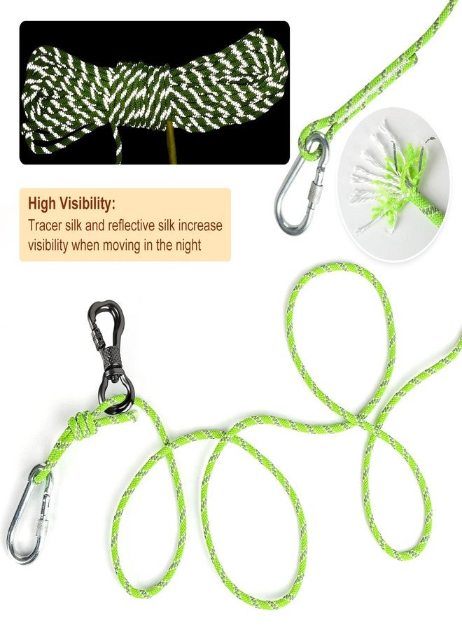 XiaZ Dog Tie Out Cable for Camping, 100FT Portable Overhead Trolley System for Dogs up to 300lbs，Dog Lead for Yard, Camping, Parks, Outdoor Events,5 min Set-up, Green - Image 3