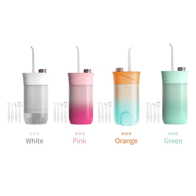 Water Flosser Cordless Oral Irrigator IPX7 Waterproof Cordless Teeth Cleaner 3 Modes USB Rechargeable Flosser with 200mL Water Tank 4 Jet Tips for Home Travel - Image 2