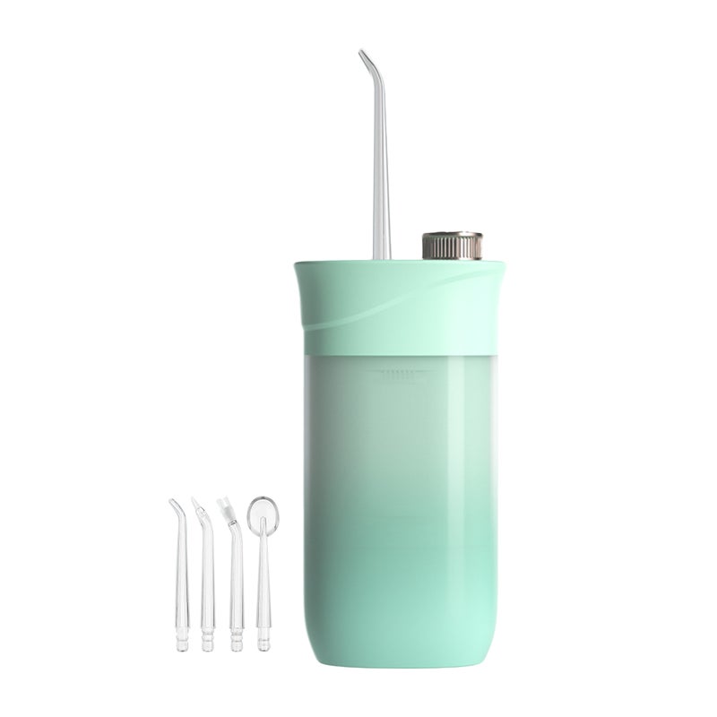 Water Flosser Cordless Oral Irrigator IPX7 Waterproof Cordless Teeth Cleaner 3 Modes USB Rechargeable Flosser with 200mL Water Tank 4 Jet Tips for Home Travel - Image 1