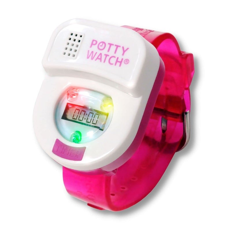 POTTY TIME Potty Watch for Kids Potty Training - Potty Training Watch with 3 Fun Flashing Lights and Music - Water-Resistant Watch - Potty Watch Remind Kids Every 30, 60 or 90 Minutes - Pink - Image 1