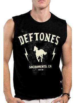 Rock&Roll Deftones Black Cut Sleeve / Sleeveless Men's T-Shirt  - Image 1