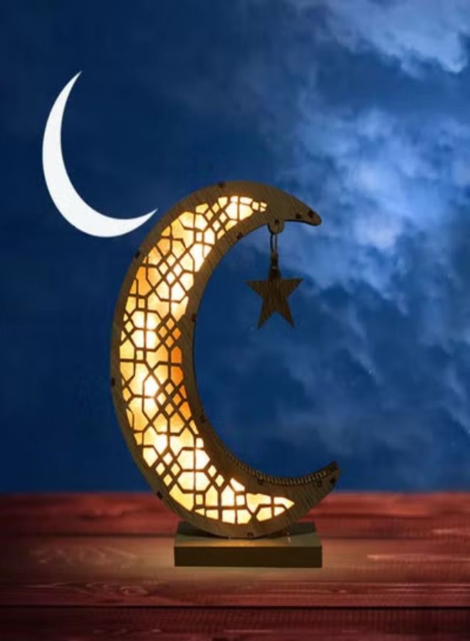 ACLIX Ramadan Crescent Moon Night Light Decoration For Ramadan Glowing Tree Hollow Home Festival Party Festival Sleep Garden Decoration  - Image 4