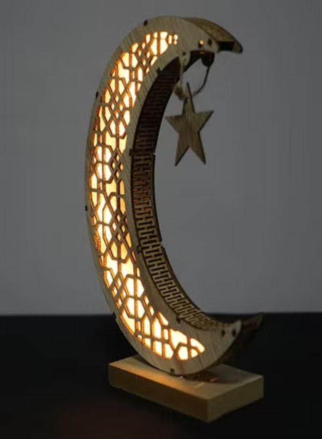 ACLIX Ramadan Crescent Moon Night Light Decoration For Ramadan Glowing Tree Hollow Home Festival Party Festival Sleep Garden Decoration  - Image 2
