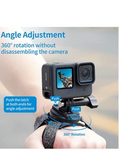 Y&D Wrist Strap Mount for DJI Action 2 360° Rotatable Adjustable Arm Band Holder GoPro Max Hero10 Hero9 8 7 Camera Accessories, Outdoor Sports Accessories  - Image 3