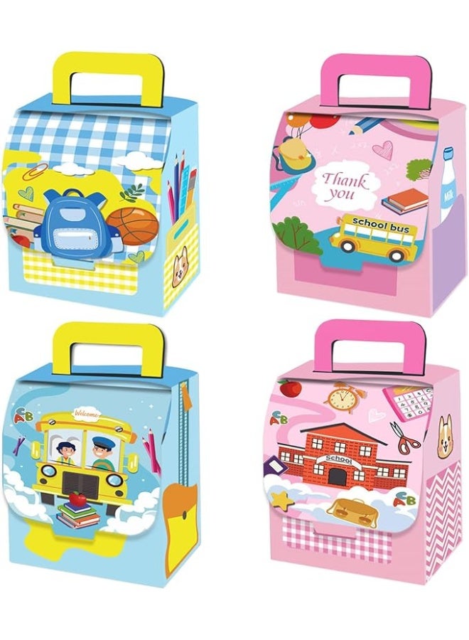 Kidzilla Back to School Treat Boxes for Classroom Rewards Party Favors and Student Gifts - 12 Pieces, 8 Styles, 12 x 10 x 6.5 cm - Image 2