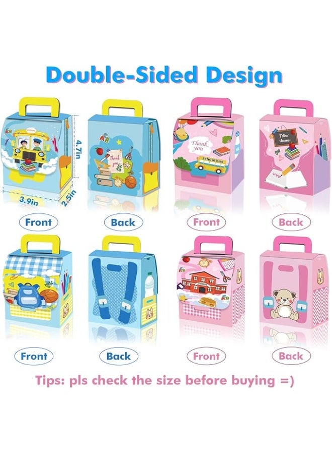 Kidzilla Back to School Treat Boxes for Classroom Rewards Party Favors and Student Gifts - 12 Pieces, 8 Styles, 12 x 10 x 6.5 cm - Image 1