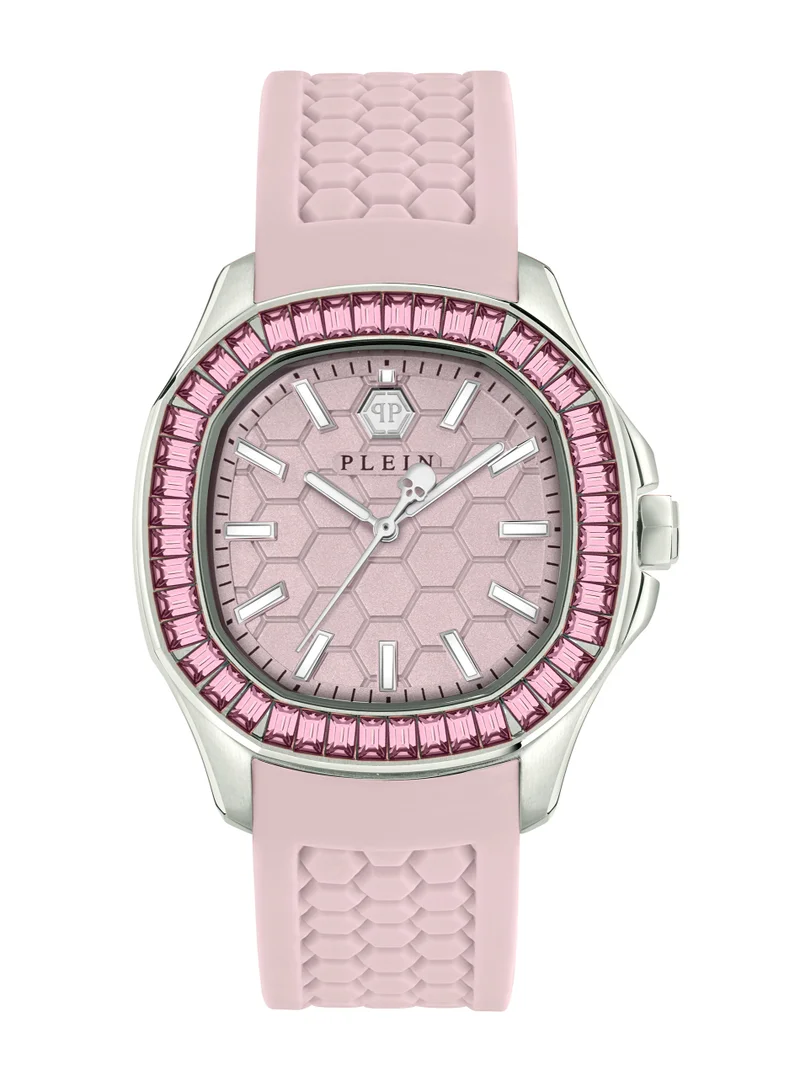PHILIPP PLEIN Spectre Watch With Pink Dial & Pink Silicone Strap